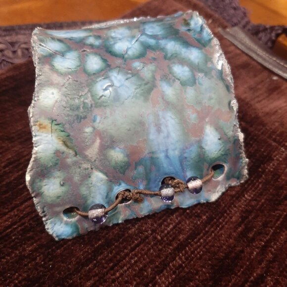 Stunning glass art cuff - Picture 4 of 11